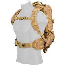 Lancer Tactical 600D EDC FAST Airsoft MOLLE Backpack - KHAKI