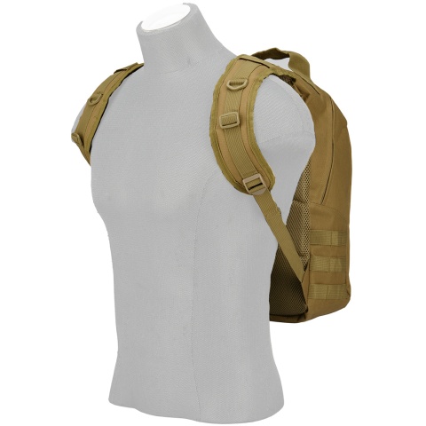 Lancer Tactical MOLLE Adhesion Scout Arms Backpack - TAN