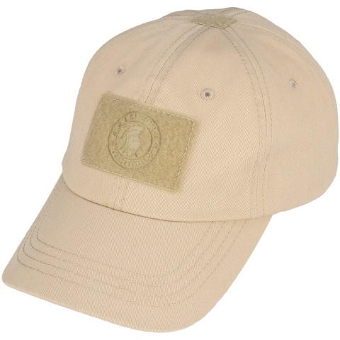 Lancer Tactical Scout Adhesion Morale Cap w/ Strapback - LIGHT TAN