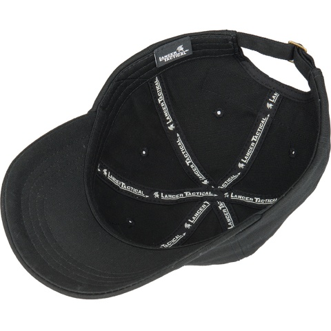 Lancer Tactical Scout Adhesion Morale Cap w/ Strapback - BLACK