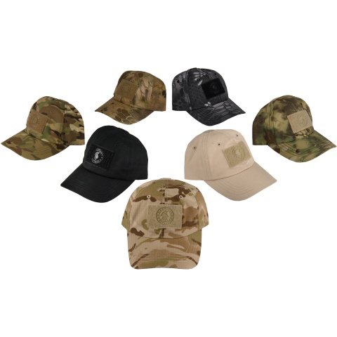 Lancer Tactical Scout Adhesion Morale Cap w/ Strapback - BLACK