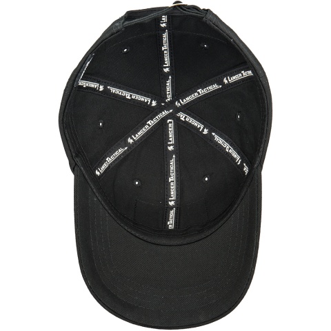 Lancer Tactical Scout Adhesion Morale Cap w/ Strapback - BLACK