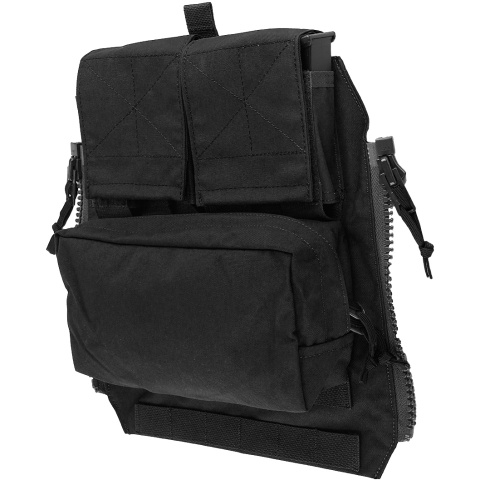 TMC Zipper Back Panel Attachment Pouch - BLACK