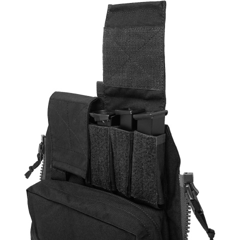 TMC Zipper Back Panel Attachment Pouch - BLACK