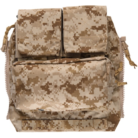 TMC Zipper Back Panel Attachment Pouch - DESERT DIGITAL