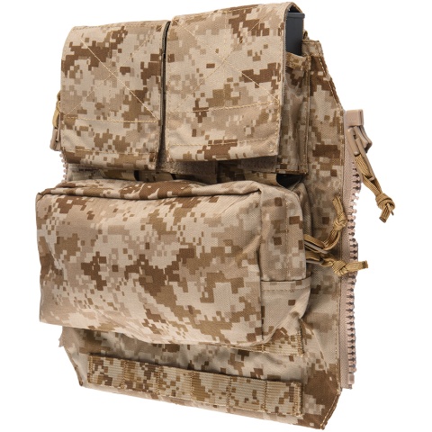 TMC Zipper Back Panel Attachment Pouch - DESERT DIGITAL