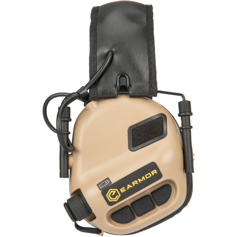 Earmor M31 Electronic Hearing Headphones w/ NATO Input  - DARK EARTH