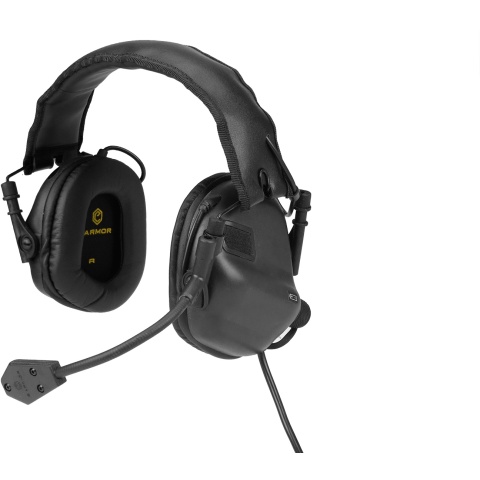 Earmor M32 Electronic Tactical Earmuffs w/ NATO Input  - BLACK