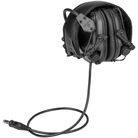 Earmor M32 Electronic Tactical Earmuffs w/ NATO Input  - BLACK