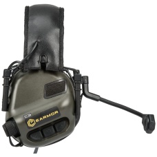 Earmor M32 Electronic Tactical Earmuffs w/ NATO Input  - FOLIAGE GREEN