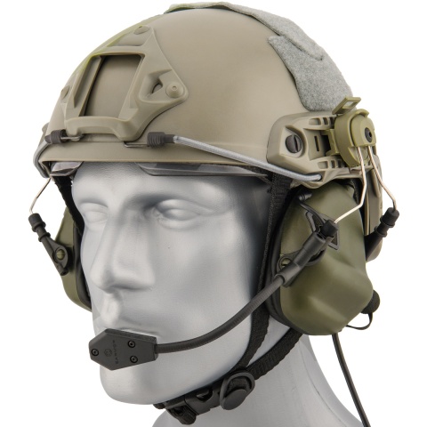 Earmor M32H Tactical Earmuffs for FAST MT Helmets - FOLIAGE GREEN