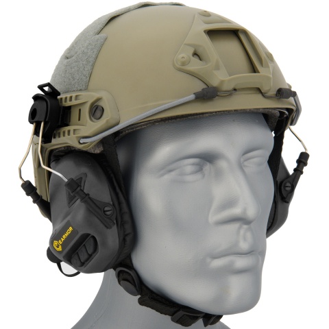 Earmor Tactical Noise Reduction Headset For Fast MT Helmets - BLACK