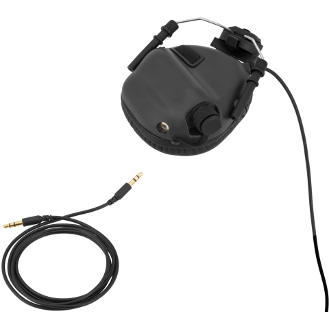 Earmor Tactical Noise Reduction Headset For Fast MT Helmets - BLACK