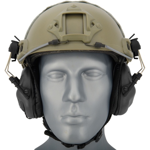 Earmor Tactical Noise Reduction Headset For Fast MT Helmets - BLACK