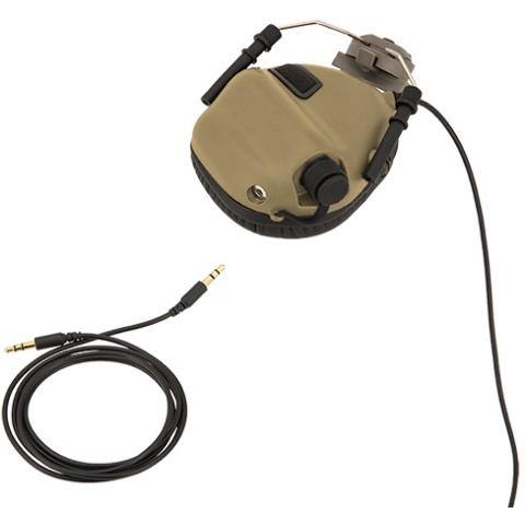 Earmor Tactical Noise Reduction Headset For Fast MT Helmets  - DARK EARTH