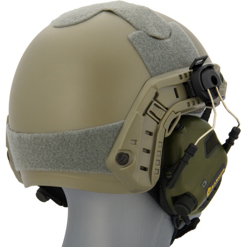 Earmor M31H Tactical Earmuffs for FAST MT Helmets - FOLIAGE GREEN