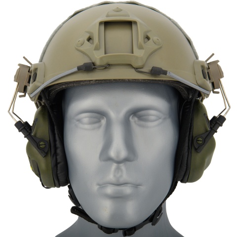 Earmor M31H Tactical Earmuffs for FAST MT Helmets - FOLIAGE GREEN