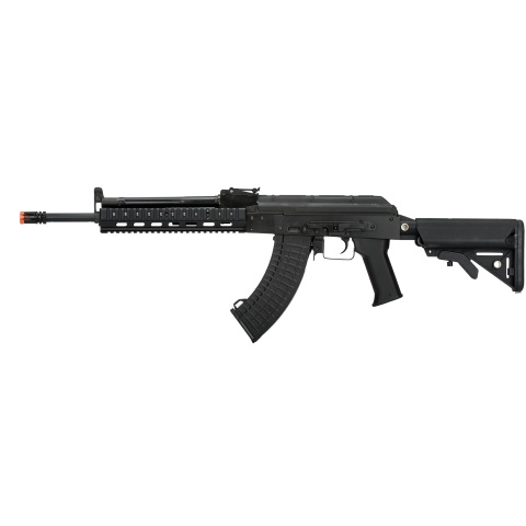 LCT Airsoft Stamped Steel TX-MIG AEG Rifle w/ Crane Stock - BLACK