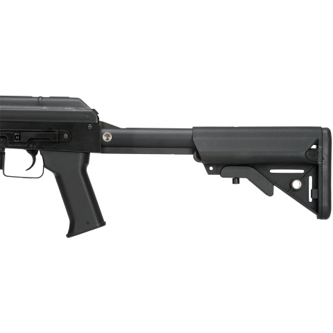 LCT Airsoft Stamped Steel TX-MIG AEG Rifle w/ Crane Stock - BLACK