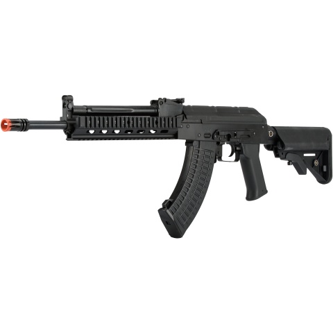 LCT Airsoft Stamped Steel TX-MIG AEG Rifle w/ Crane Stock - BLACK
