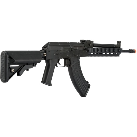 LCT Airsoft Stamped Steel TX-MIG AEG Rifle w/ Crane Stock - BLACK