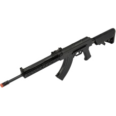 LCT Airsoft Stamped Steel TX-MIG AEG Rifle w/ Crane Stock - BLACK