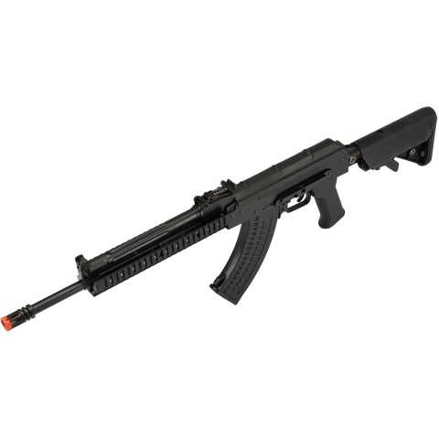 LCT Airsoft Stamped Steel TX-MIG AEG Rifle w/ Crane Stock - BLACK