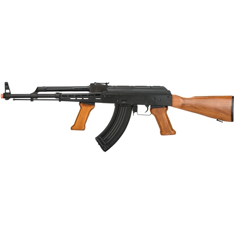 LCT Full Metal LCKM-63 AEG Rifle w/ Foregrip - BLACK/WOOD
