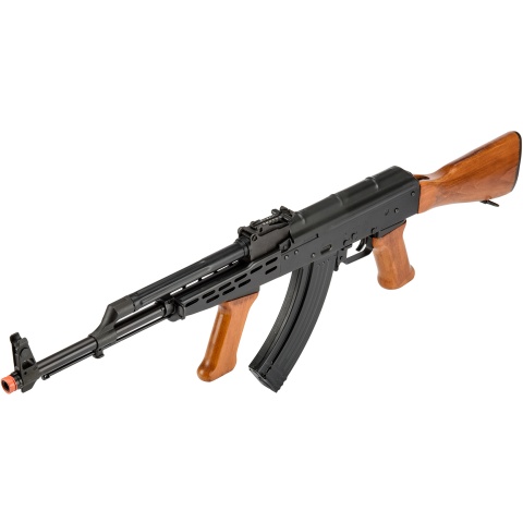 LCT Full Metal LCKM-63 AEG Rifle w/ Foregrip - BLACK/WOOD