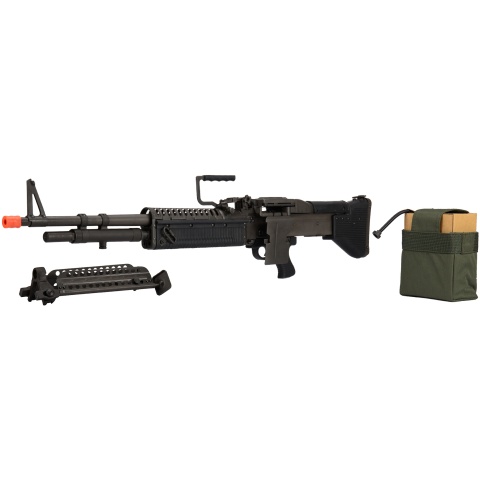 LCT Full Steel M60VN AEG Airsoft Light Machine Gun - BLACK
