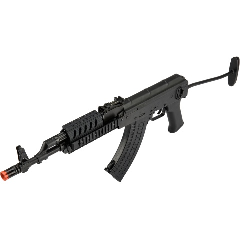LCT Stamped Steel TX-65 Tactical AK Series AEG Airsoft Rifle - BLACK