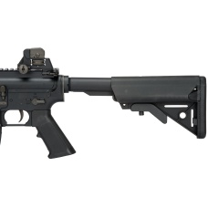 LCT Airsoft Full Steel M4 AEG Airsoft Rifle w/ Quad Rail - BLACK