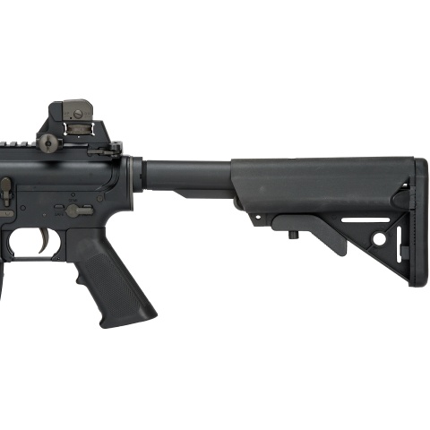 LCT Airsoft Full Steel M4 AEG Airsoft Rifle w/ Quad Rail - BLACK