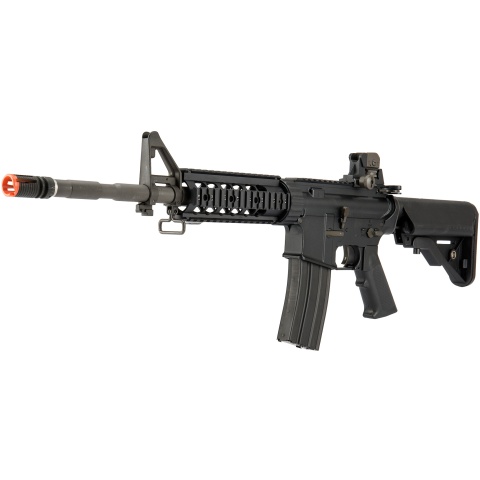 LCT Airsoft Full Steel M4 AEG Airsoft Rifle w/ Quad Rail - BLACK