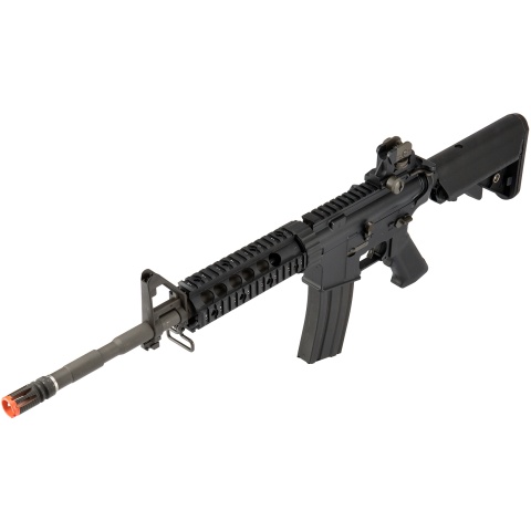 LCT Airsoft Full Steel M4 AEG Airsoft Rifle w/ Quad Rail - BLACK