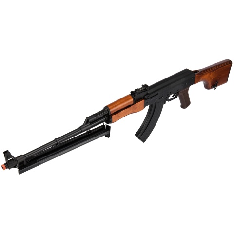LCT Steel RPK AEG Airsoft Light Machine Gun w/ Bipod - BLACK/WOOD