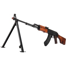 LCT Steel RPK AEG Airsoft Light Machine Gun w/ Bipod - BLACK/WOOD