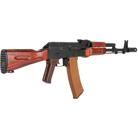 LCT Full Steel AK74 Airsoft AEG Rifle w/ Full Stock (Black & Wood)