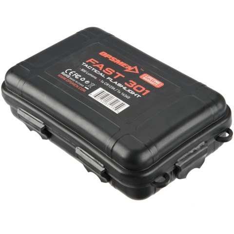 OPSMEN Tactical 800-Lumen Strobe Flashlight - BLACK