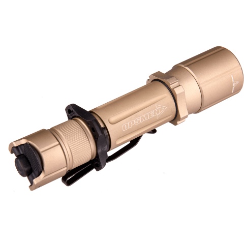 OPSMEN Tactical 1000-Lumen Strobe Flashlight - TAN