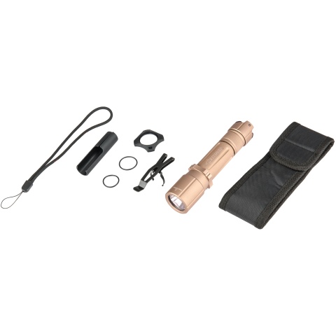 OPSMEN Tactical 1000-Lumen Strobe Flashlight - TAN