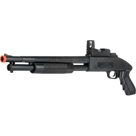 UK Arms Airsoft M590 Spring Shotgun w/ Flashlight - BLACK