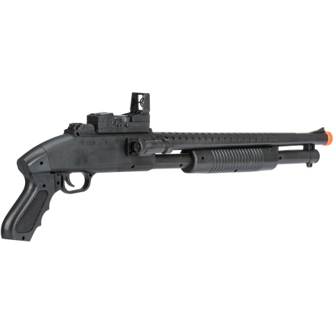 UK Arms Airsoft M590 Spring Shotgun w/ Flashlight - BLACK