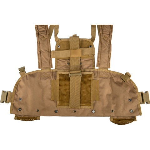 Lancer Tactical Airsoft M4 MOLLE Modular Chest Rig (Nylon) - KHAKI