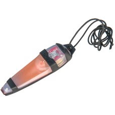 Lancer Tactical Adhesive BLACK Helmet Light Indicator - ORANGE LIGHT