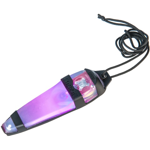 Lancer Tactical Adhesive BLACK Helmet Light Indicator - PINK LIGHT