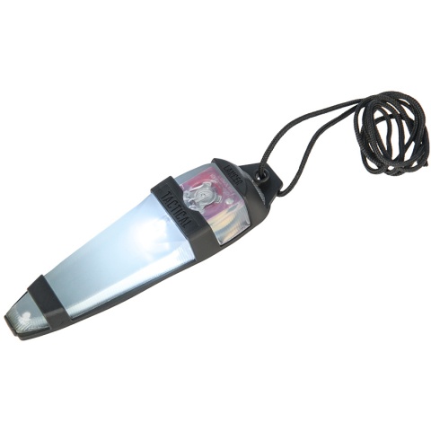 Lancer Tactical Adhesive BLACK Helmet Light Indicator - WHITE LIGHT