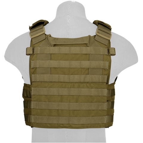 TMC Airsoft Tactical MOLLE Tactical Vest w/ Mag Pouch - KHAKI
