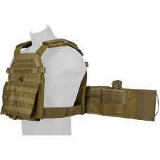 TMC Airsoft Tactical MOLLE Tactical Vest w/ Mag Pouch - KHAKI