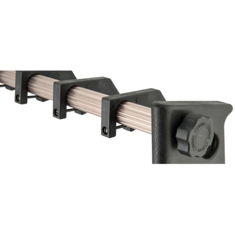 AMA Airsoft Rifle Gun Rack - 11 Stack - BLACK / WOOD